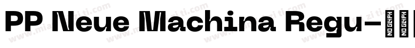 PP Neue Machina Regu字体转换